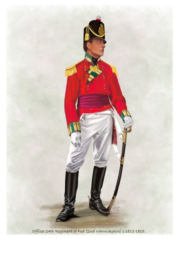 24th Regiment of Foot (2nd Warwickshire) Officer, c.1812–1815