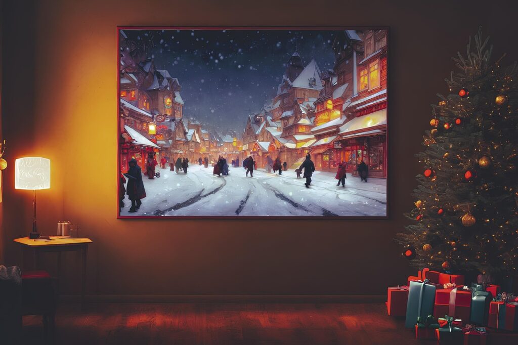 Large statement art- Christmas